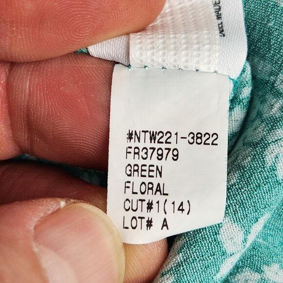 The Nines by HATCH Maternity Jumpsuit Womens Small Green Floral Ruffle Strap - Picture 11 of 11